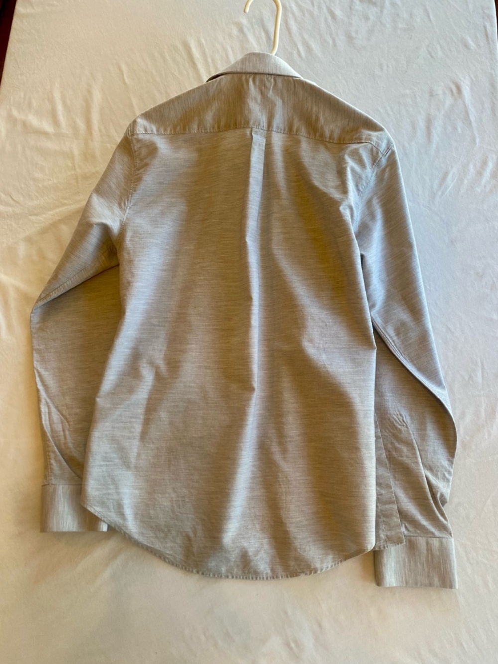 Men's Light Gray Dress Shirt - Picture 2 of 2